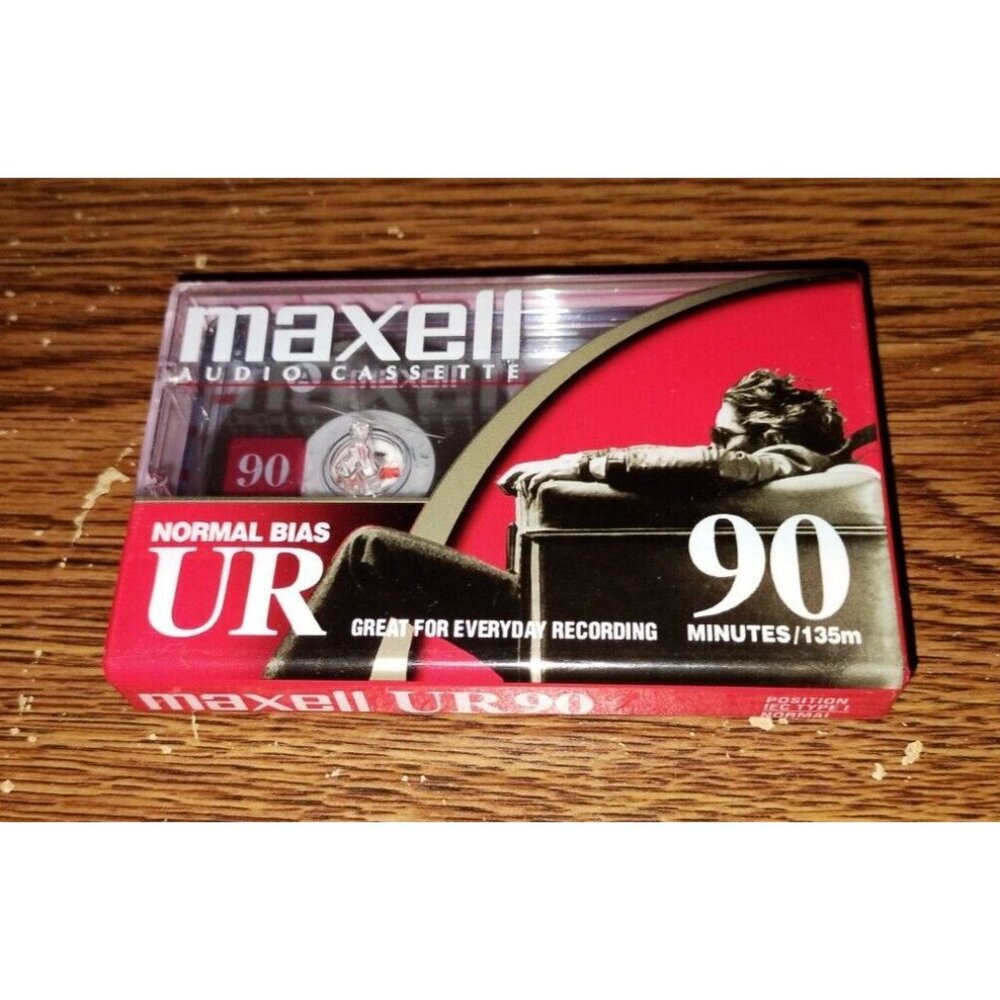 Maxell Audio Cassette - UR 90 Cassette New in Package (unopened)